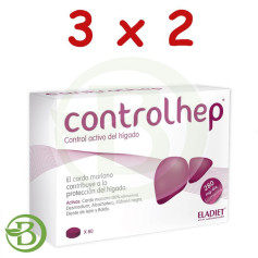 Pack 3x2 Controlhep 60 Comprimés Eladiet