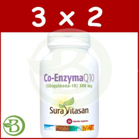 Pack 3x2 Coenzima Q10 30Mg. 30 Cápsulas Sura Vitasan