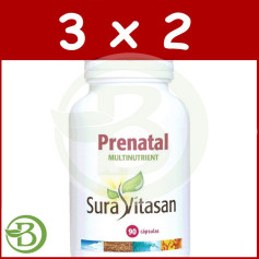 Pack 3x2 Multinutriments Prénatal 90 Gélules Sura Vitasan