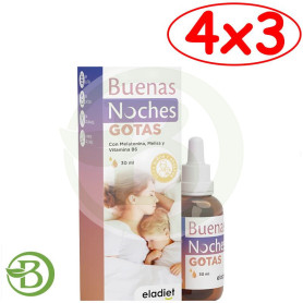 Pack 4x3 Buenas Noches Gotas 30 Ml Eladiet