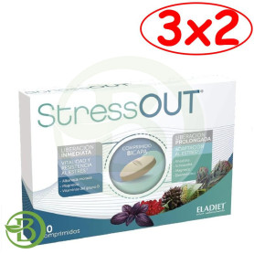 Pack 3x2 Stress Out 20 Comprimidos Eladiet