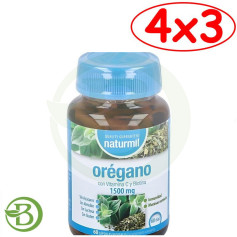 Pack 4x3 Complexe d&#39;Origan 1500Mg 60 Gélules Naturmil