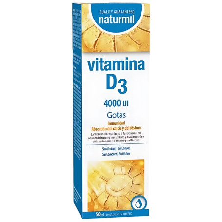 Vitamine D3 4000Ui Gouttes 50Ml Naturmil