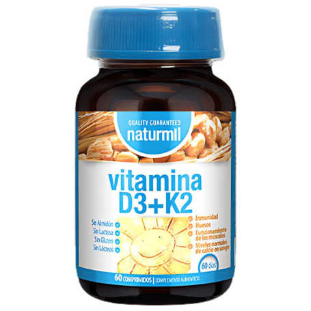 Vitamine D3+K2 60 Comprimés Naturmil