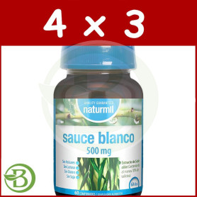 Pack 4x3 Sauce Blanco 500Mg 60 Comprimidos Naturmil