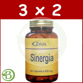 Pack 3x2 Sinergia 90 Cápsulas Zeus