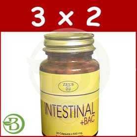 Pack 3x2 Intestinal+Bac 30 Cápsulas Zeus