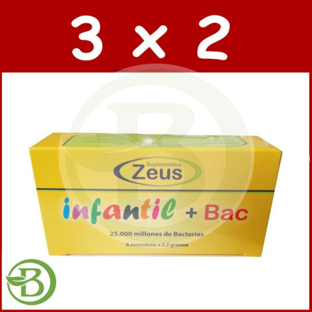 Pack 3x2 Infantil + Bac 8 monodosis Zeus