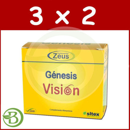 Pack 3x2 Génesis Visión 20 Cápsulas Zeus