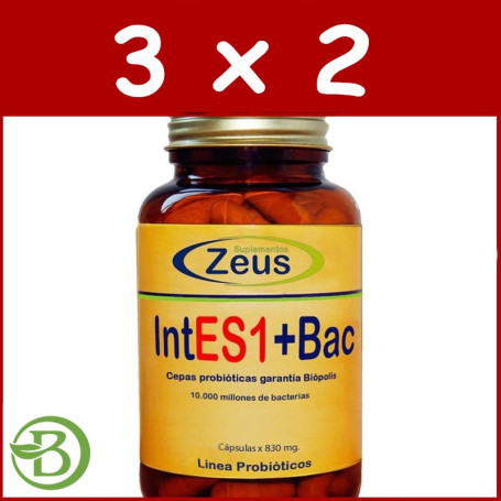 Pack 3x2 Intes1+Bac 60 Cápsulas Zeus