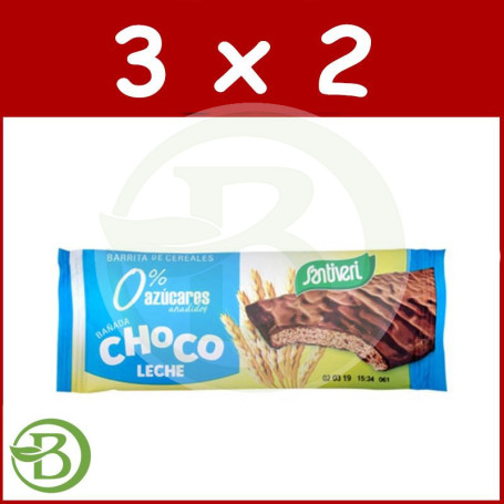 Pack 3x2 Barritas Cereal Chocoleche S/A 17Gr. Santiveri