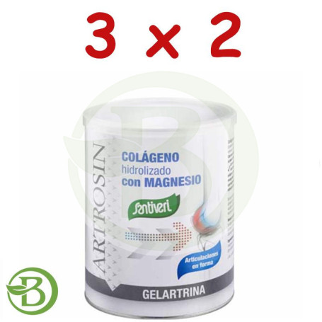 Pack 3x2 Artrosin Colágeno con Magnesio Gelartrin 275Gr. Santiveri