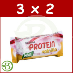 Pack 3x2 Barres Protéinées Vanille 35Gr. Santiveri