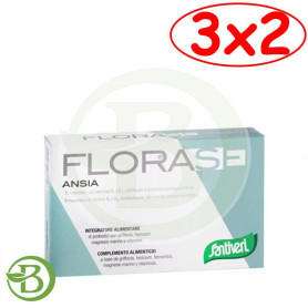 Pack 3x2 Florase Ansia 40 Cápsulas Santiveri