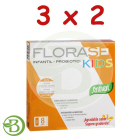 Pack 3x2 Florase Kids 8 Viales de 10Ml. Santiveri