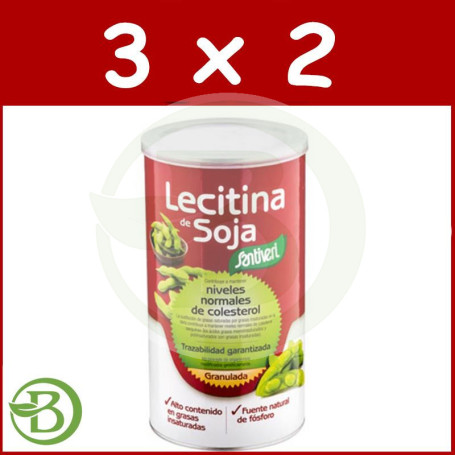 Pack 3x2 Lecitina Bote 400Gr. Santiveri