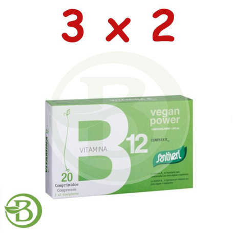 Pack 3x2 Vitaminas Complex-B12 20 Comprimidos Santiveri