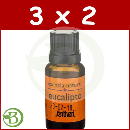 Pack 3x2 Aceite Esencial de Eucalipto 14Ml. Santiveri