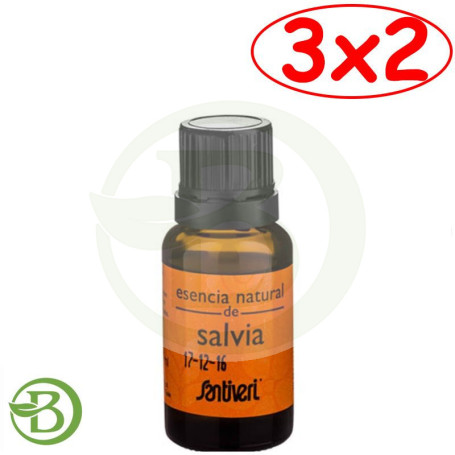 Pack 3x2 Aceite Esencial Salvia 14Ml. Santiveri