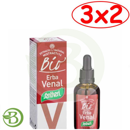 Pack 3x2 Mixtract-14 Erbavenal Bio 50Ml. Santiveri