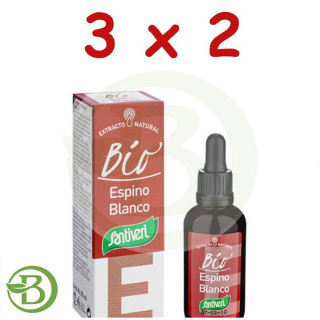 Pack 3x2 Extracto Espino Blanco Bio 50Ml. Santiveri