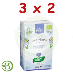 Pack 3x2 Sanaflor Pasiflora Bio 20 Filtros Santiveri