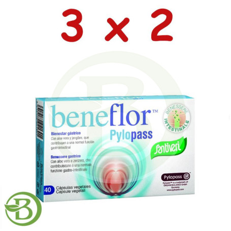 Pack 3x2 Beneflor Pylopass Capsulas 15Gr. Santiveri