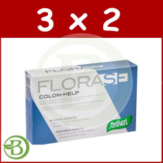 Pack 3x2 Florase Colon-Help 40 Gélules Santiveri