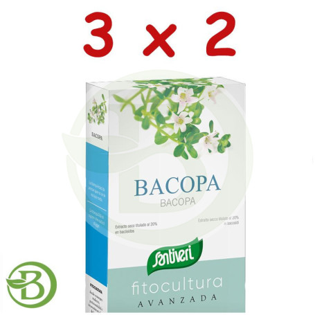 Pack 3x2 Plantas Fit Cápsulas Bacopa Santiveri