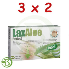 Pack 3x2 Laxaloe Protect 60 Gélules Santiveri