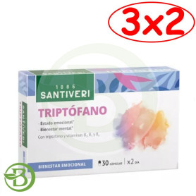 Pack 3x2 Triptofano 30 Capsulas Santiveri