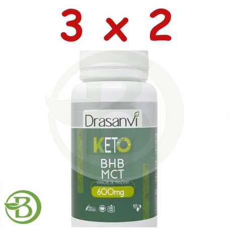 Pack 3x2 Bhb 60 Cápsulas Keto Drasanvi