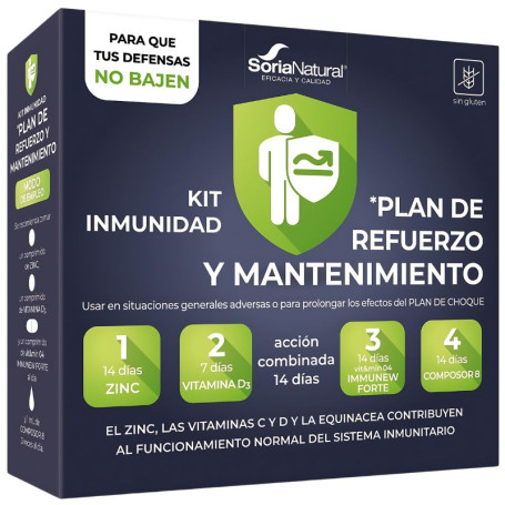 Kit Immunité Plan de Renforcement et d&#39;Entretien Soria Natural