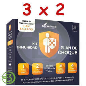 Pack 3x2 Kit Inmunidad Plan De Choque Soria Natural