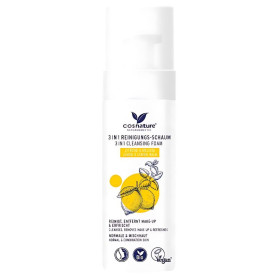 Cosnature Mousse Nettoyante 3-en-1 Mélisse &amp; Citron Bio 150Ml