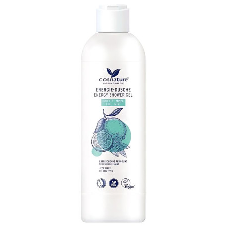 Gel Douche Energy Menthe &amp; Citron Vert Bio 250Ml Cosnature