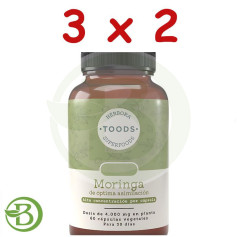 Pack 3x2 Moringa 720Mg 60 Gélules Végétales Herbora