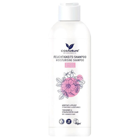 Shampoing Hydratant à la Rose Sauvage Bio 250Ml Cosnature