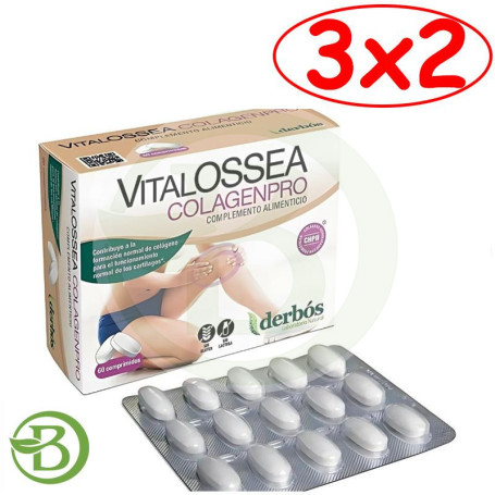 Pack 3x2 Vitalossea Colagenpro 60 Comprimidos Derbós