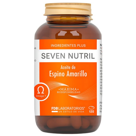 Seven Nutril Huile d&#39;Argousier 120 Perles Laboratoires Fdb