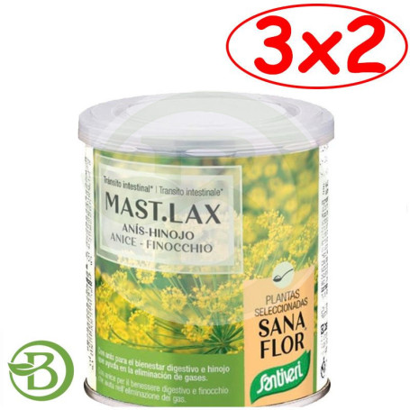 Pack 3x2 Sanaflor Mast-Lax Gases 65Gr. Santiveri