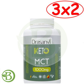 Pack 3x2 Mct Oil 120 Cápsulas Keto Drasanvi