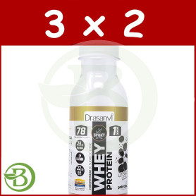 Pack 3x2 Botella Monodosis Whey Protein Conc. Cook And Cream 30G Drasanvi