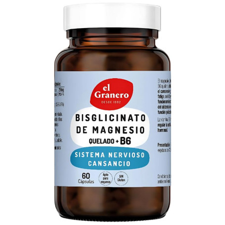 Bisglycinate de Magnésium + B6 60Capsules Granero