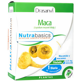 Maca 48 Gélules Nutrabasics Drasanvi