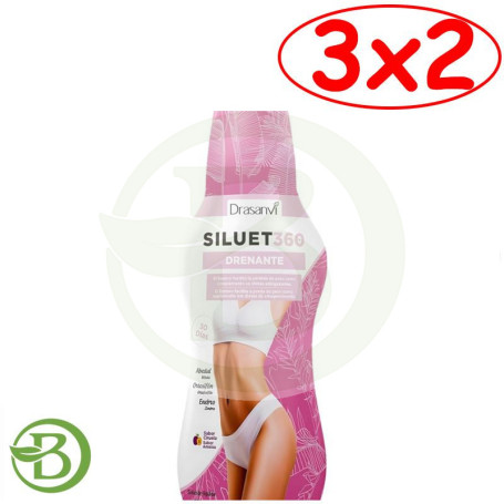 Pack 3x2 Siluet 360 Drenante 600Ml Drasanvi