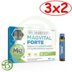 Pack 3x2 Magvital Forte 14 Ampoules Marnys