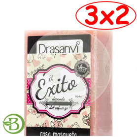 Pack 3x2 Jabón Rosa Mosqueta 100Gr. Drasanvi