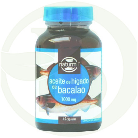 Aceite de Hígado de Bacalao 1000Mg. 45 Cápsulas Naturmil