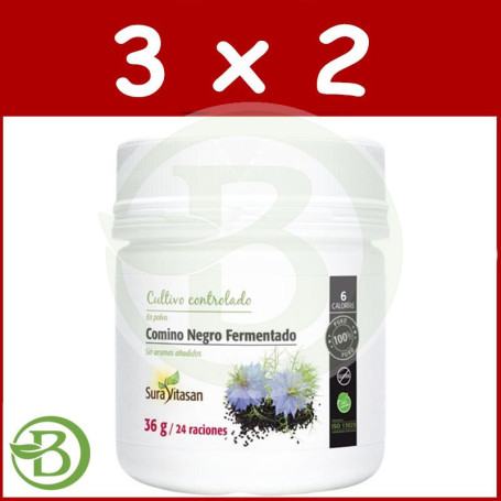 Pack 3x2 Comino Negro Fermentado 36Gr. Sura Vitasan